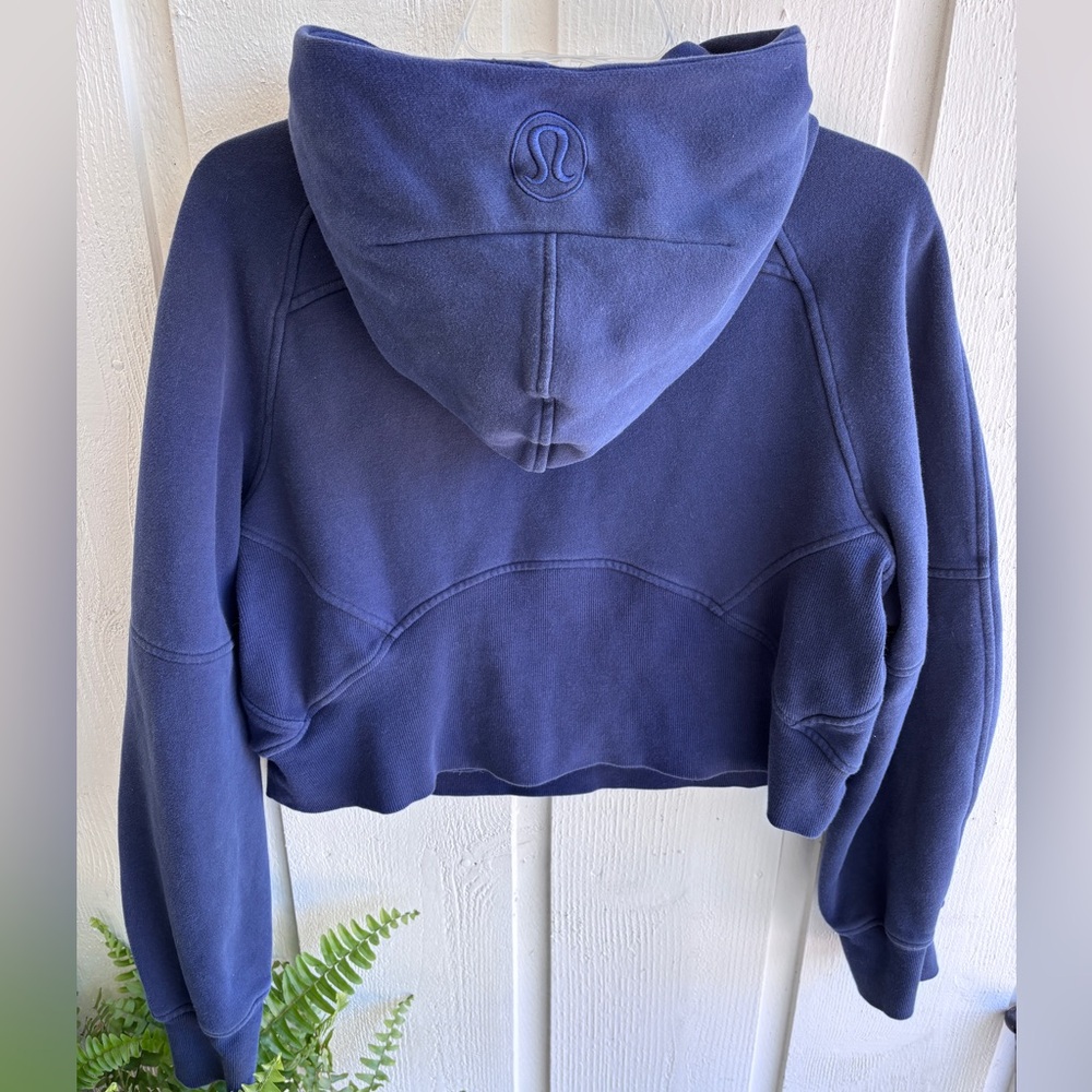 lululemon Navy Scuba Crop Quarter Zip Hoodie - Picture 5 of 6